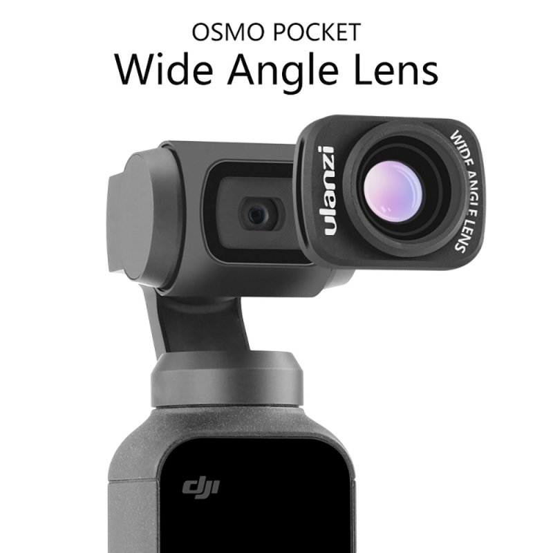 [Indonesia Direct] Ulanzi OP-5 Large Wide-Angle Lens for DJI Osmo Pocket Professional HD Magnetic Structure Lens  black