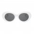  Indonesia Direct  Vintage Oval Round Sunglasses Men Women UV400 Shades Mirrored Glasses Lens