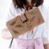  Indonesia Direct  Women Fashion PU Zipper Buckle Long Purse Card Holder Hollowed Leaves Shape Wallet  Khaki