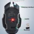  Indonesia Direct  Rechargeable Wireless Silent LED Backlit Gaming Mouse USB Optical Mouse for PC black