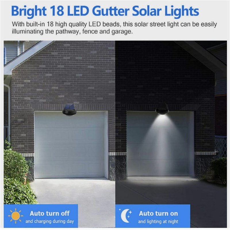 18 LED Solar Lights IP55 Waterproof Super Bright Powerful Solar Powered Street Lamp For Garden Yard Decoration 