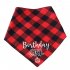  Pet Cotton Saliva Towel Cat Dog Party Birthday Bibs Scarf Supplies red Suitable for neck circumference 20 42cm