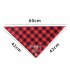  Pet Cotton Saliva Towel Cat Dog Party Birthday Bibs Scarf Supplies red Suitable for neck circumference 20 42cm