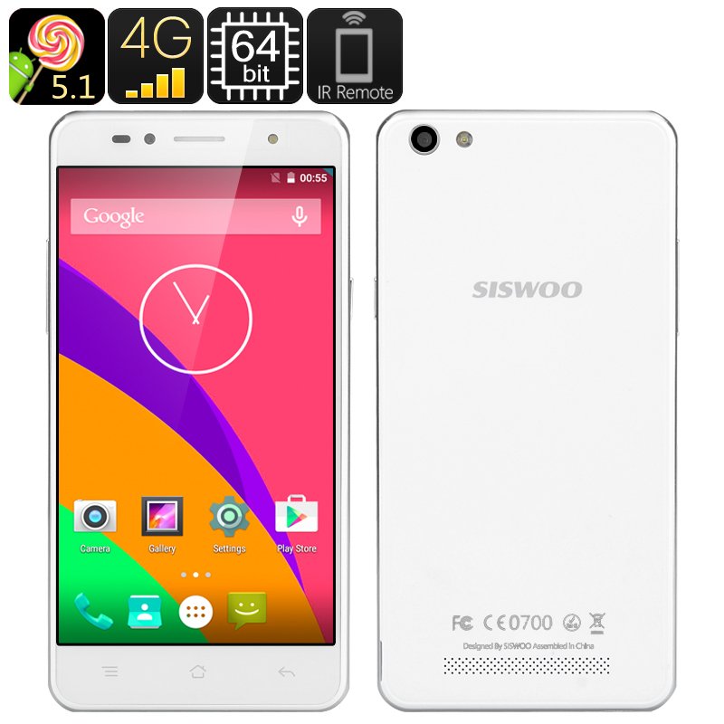 Siswoo C55 Longbow 5.5 Inch Smartphone (White