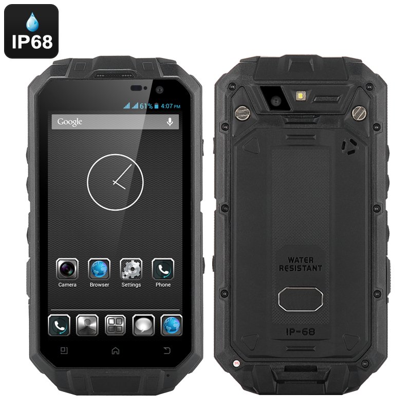 Rugged IP68 Android Smartphone 'T3S' (Black)