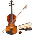[US Direct] 1/8 Acoustic Violin With Box Bow Rosin Natural Violin Musical Instruments Children Birthday Present Natural Color