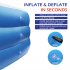  US Direct  1 Set 120 72 22in Inflatable  Swimming  Pool Wall Thickness 0 4mm Pvc 3 Layers Cuboid Pool Blue