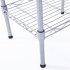  US Direct  1 Set Carbon Steel abs Carbon Steel Rectangular 4 layer Storage  Shelves Xm 207s Silver gray