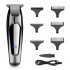 US Direct  1 Set Electric Oil head  Scissors  Hair  Clippers Charging Digital Display Usb Rechargeable Hair Clippers Kits Black