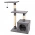  US Direct  1 Set Flannel 32in Three layer Cat Climbing Frame Hb 20417 N001 Pet Play Condo Furniture grey