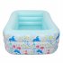  US Direct  1 Set Inflatable  Pool Environmental Protection Pvc Three layer Airbag Children Play Pool 150 110 60cm Blue
