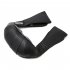 US Direct  1 Set Leather U shaped Shoulder  Neck  Massager 4 Keys 3 speed 4 Wheel Rolling Kneading Massager Black