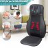  US Direct  1 Set Massage  Pad Pu Leather Us Plug 110v Vibration Heating Kneading Function Mode Massage Chair Pad Black