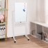  US Direct  1 Set Of 120x60cm Vertical Movable Double sided  Whiteboard With Stand For Office Classroom Home White