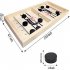  US Direct  1 Set Of Mdf Board  Game Ice Hockey Game Desktop Sports Board Game For Family Games Night Fun Wood color