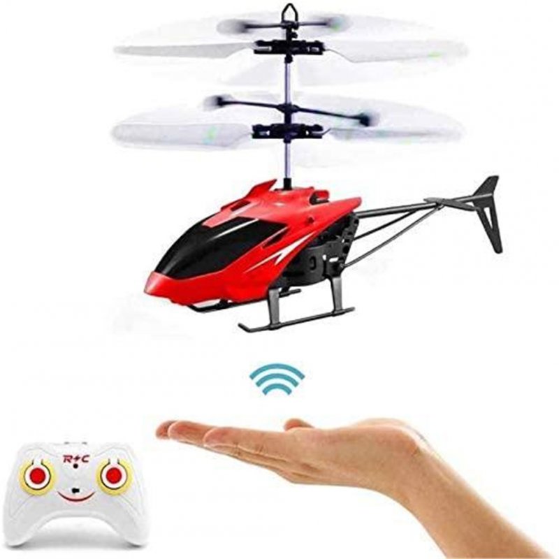 US 1 Set Of Remote Control  Helicopter With Altitude Hold Flying Toys For Boys Girls Red