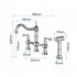  US Direct  1 Set Of Stainless Steel Kitchen  Bridge  Faucet Sink Faucets Spot Resist In Spout Reach silver