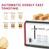  US Direct  1 Set Of Stainless Steel Toaster With Ultra wide Slot Retro Bagel Toaster Dual Control Panel Silver red