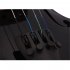  US Direct  1 Set Pine 4 4 Black Solid Wood Acoustic  Violin Case Bow Rosin black
