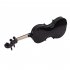  US Direct  1 Set Pine 4 4 Black Solid Wood Acoustic  Violin Case Bow Rosin black