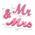  US Direct  1 Set Wooden Mr  And  Mrs  Letter  Ornament Wedding Props Large Photography Props Sea blue