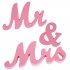  US Direct  1 Set Wooden Mr  And  Mrs  Letter  Ornament Wedding Props Large Photography Props Pink
