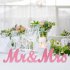  US Direct  1 Set Wooden Mr  And  Mrs  Letter  Ornament Wedding Props Large Photography Props Pink