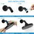  US Direct  1 set ABS SS Shower Arm 6  Single Function Silicone Shower Overhead Spray Set A99100
