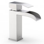 [US Direct] 1 stainless steel single lever waterfall faucet