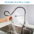  US Direct  1 stainless steel 2001CM spring kitchen faucet