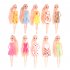  US Direct  10 pcs Fashion Handmade Dresses outfit doll Toy  color random  by Lanlan