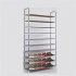  US Direct  100cm 10 Layer Shoe  Rack Household Portable Ultra Large Capacity Shoe Mount Gray