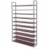  US Direct  100cm 10 Tiers Shoe Rack Super Wide Extra Large Simple Assembly Shoe Shelf Storage Organizer With Handle coffee