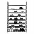  US Direct  100cm 8 Layers Shoe Rack Ultra Large Capacity Extra Wide Portable Combined Simple Shoe Rack No Dust Cover black