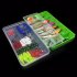  US Direct  101 Pieces Set Multifunctional Full Swimming Layer Fishing Tackle Green Box