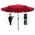  US Direct  10ft Patio Umbrella Market Table Round Umbrella Outdoor Garden Umbrellas with Crank and Push Button Tilt for Pool Shade Outside