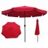  US Direct  10ft Patio Umbrella Market Table Round Umbrella Outdoor Garden Umbrellas with Crank and Push Button Tilt for Pool Shade Outside