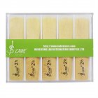 [US Direct] 10pcs Reeds Lade E-flat Alto Saxophone High Performance Reed With Transparent Case yellow