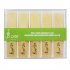  US Direct  10pcs Reeds Lade E flat Alto Saxophone High Performance Reed With Transparent Case yellow