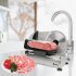  US Direct  110v 150w 7 5 Inch Electric Food Cutter Semi automatic Stainless Steel Home Food Slicer Machine silver