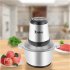  US Direct  110v 300w 2l Electric Meat  Grinder Stainless Steel Sausage Maker For Home Kitchen As shown