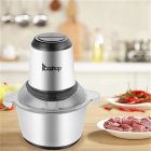 [US Direct] 110v 300w 2l Electric Meat  Grinder Stainless Steel Sausage Maker For Home Kitchen As shown