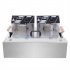  US Direct  110v Electric Fryer 12 7Qt 12L Oil Pan Total Capacity 23 26Qt 22L Large Single Cylinder Fryer For Commercial Home silver
