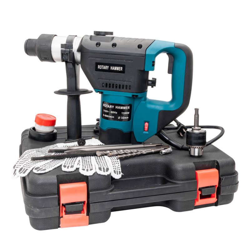 US 110v Sds Plus 1100w 1-1/2in 60hz Electric Hammer Rotary Hammer Drill