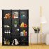  US Direct  12 cube Storage Shelf Diy Stackable Square Cubes Bookcase Bookshelf Cabinet Storage Organizer black