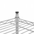 US Direct  120 x 90 x 35 4 layer Shelf Open Design Metal Display Stand Makeup Products Tools Storage Rack Without Wheels silver