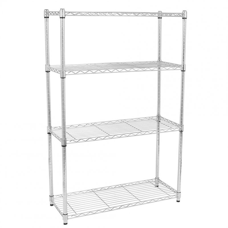 US 4-layer Shelf Open Design Metal Display Stand Makeup Storage Rack