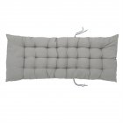[US Direct] 124 X 48 X 8cm Folding Chair Cushion With Binding Straps Portable Comfortable Rectangular Picnic Mat grey