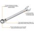  US Direct  12PCS 8 19mm Reversible Ratcheting Combination Wrench Set CR V Silver