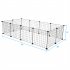 US Direct  12pcs Pet Playpen Portable Indoor Metal Wire Diy Expandable Easy To Assemble Yard Fence black